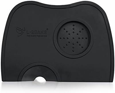 Silicone Coffee Tamper Base Tamping Pressure Mat Storage Stand Pad (black)