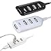 ADVANCED LIVING® Mini USB High Speed 4-Port 4 Port USB HUB Sharing Switch for Laptop PC Notebook Computer Black