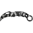 Smith & Wesson Extreme Ops CK32C 8in S.S. Karambit Folding Knife with 3in Hawkbill Blade and Stainless Steel Handle for Outdoor, Tactical, Survival and EDC