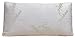 Bamboo Pillow - Firm Shredded Memory Foam - Stay Cool Removable Cover With Zipper - Hotel Quality Hypoallergenic Pillow Relieves Snoring, Insomnia, Asthma, Neck Pain, TMJ, and Migraines (Queen)