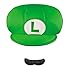 Disguise Nintendo Super Mario Brothers Luigi Child Hat and Mustache, One Size Child