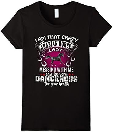 Womens Arabian Horse Shirt For Men Women Mom Dad Kids T Shirt Large Black