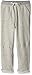 Burt's Bees Baby Boys' Toddler Organic Loop Terry Rolled Cuff Pant, Heather Grey, 3T