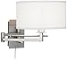 Possini Euro Aluno Plug-in Style Swing Arm Wall Lamp