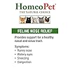 HomeoPet FELINE NOSE RELIEF - 100% Natural Pet Medicine. Support for a healthy nasal and sinus tract. Runny nose, watery…
