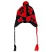 Harley Quinn Laplander Pom Beanie, Black/Red, One Size