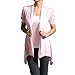 Rayon Short Sleeves Flyaway Cardigan Shawl Collar Shrug Cardi Plus Size