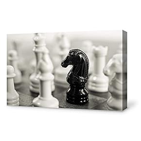 Canvas Wall Art for Living Room, Bedroom Chess Canvas Prints for Home Decoration Ready to Hang - 12x18 inches
