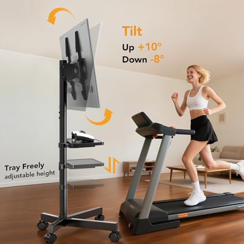 Hemudu TV Casters, Mobile TV Stand for 23-60 Inches Plasma/LCD/LED, TV Cabinet with Wheels up to 35 kg, Max VESA 400 x 400 mm