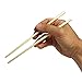 200 Count | KingSeal 8 Inch Natural Poplar Disposable Wood Chopsticks, Paper Sleeve, Waribashi, Bulk Pack - 2 Packs x 100 Pairs