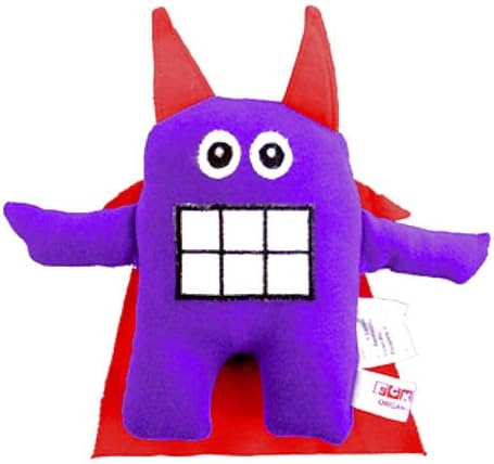Sckoon Organic Cotton Purple Ha-Ha Hero Plush Baby Toy