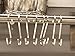 Deezio Stainless Steel S Shaped Hanging Hooks, Kitchen Pot Pan Rack Accessory (Pack of 12)