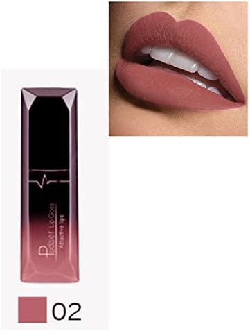 21 Color Liquid Lipstick Waterproof Mate Red Lip Long Lasting Makeup Metallic Gloss Make Up Nude Lip Stick Matte 02