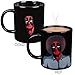 Marvel Deadpool Heat Reveal Ceramic Coffee Mug - Bob Ross Image and Let's Get Crazy, What the Heck Phrase Activates with Heat - 11oz