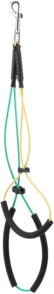 Oumefar Dog Grooming Loop Adjustable Cable Loop Clips Double Noose Ropes Dogs Cats Table Bath Tub(Small)