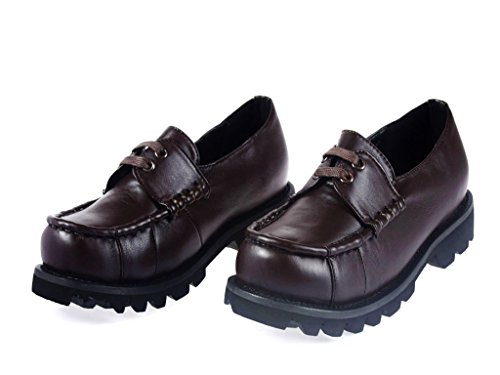 Mtxc Women's Final Fantasy£ºType-0 Cosplay Cater Uniform Shoes Brown