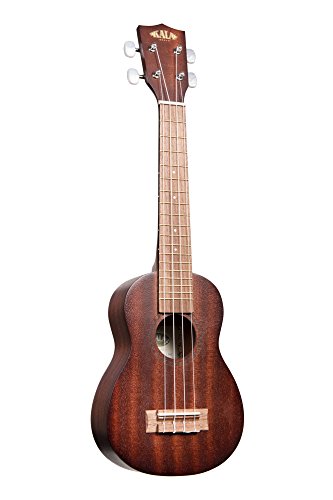 Kala KA-15SLNG Satin Mahogany Long Neck Soprano Ukulele Bundle with Hard Case, Tuner, Strap, Fender Play Online Lessons, Austin Bazaar Instructional DVD, and Polishing Cloth