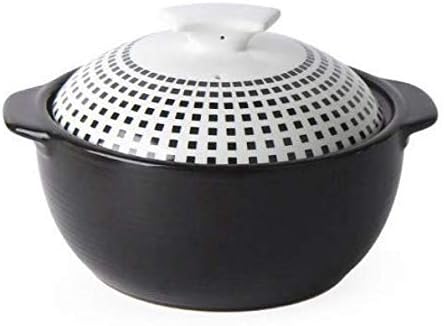 Premium Nordic Style Korean Clay Pots for Cooking with Lid - 3 Size Ceramic Hot Pot for Soup and Crispy Rice for Bibimbap, Healthy Asian Kitchen Style DOLSOT, Oven, Microwave and Dishwasher Safe