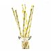 ISKYBOB 100 Pack Fruit Patterned Drinking Paper Straws Disposable Biodegradable,7.48'' Long (Lemon)