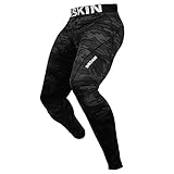 DRSKIN Compression Sports Tights Pants Baselayer Running Leggings Rashguard Men (4XL, DMBB04)