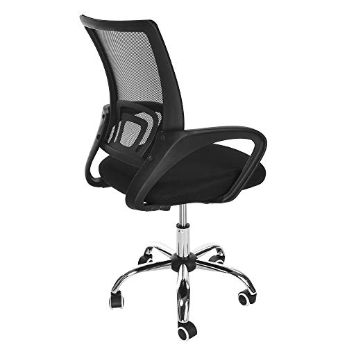 Ergonomic Adjustable Breathable Mesh Office Chair, Black Liftable Home 360-Degree Swivel High Back Net Chair Executive Task Desk Chair Computer Chair Guest Reception Chair(Ordinary or Upgrade) (Ordinary)