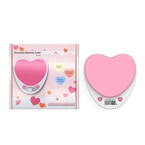 Puyujin Digital Kitchen Scale/Lab Scale Multi-Function Accurate Food Scale for Baking Cooking with LCD Display, 8 lbs/3 kg Capacity, Stainless Steel, Easy to Clean (Pink) - Thumbnail 2