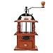 3E Home 23 - 2300 Hand Crank Manual Canister Stainless Steel Burr Coffee Grinder Mill,Stainless Steel Top and Solid Wood Body,4.5” x 4.5” x 8.2”, Brown