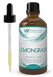 Lemongrass Essential Oil - Undiluted - Pure & Natural - Great for Relaxation - Reduce Stress & Anxiety - Improve Digestion & Relieve Nausea - Great For DIY Bug Repellent - With Dropper (4 oz.)