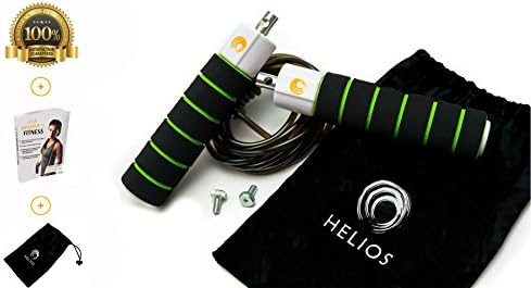 Premium Quality Jump Rope - Weighted &amp; Adjustable - Best for Crossfit//MMA//BOXING//Workout//Excercise//Cardio- Non-Slip Handles and a Carrying Pouch
