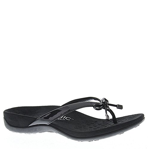 vionic bella toe post sandal black
