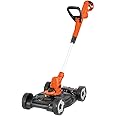 BLACK+DECKER 3-in-1 String Trimmer/Edger & Lawn Mower, 6.5-Amp, 12-Inch, Corded (MTE912)