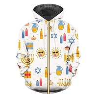 zippern Chinese Style Zip Hoodies 3D Printed Sun and Candle Polyester Coat Sun and Candle 5XL