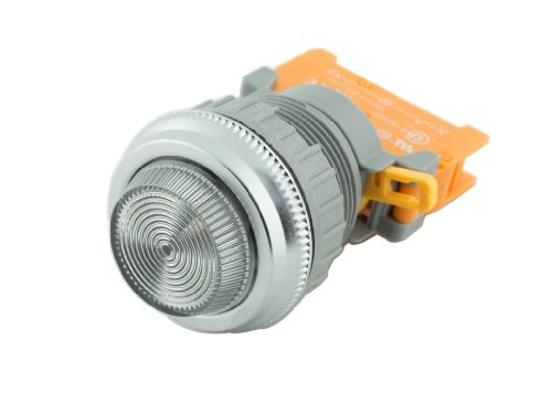 Alpinetech PLN-30 White 30mm 120V AC/DC LED Pilot Indicator Light