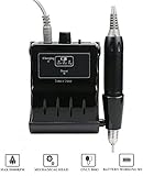 Lumcrissy Professional Portable Rechargeable Electric Nail Drill for acrylic nails-30000RPM Nail Drill Kit Ultra-thin Professional Manicure Nail Polishing Acrylic Nail art Drill Machine (Black)