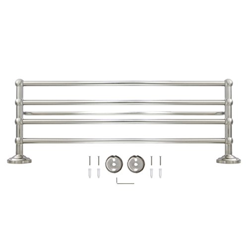 MODONA 24” Wall Mounted Towel Rack – Satin Nickel – Viola Series
