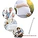 Yamesu Metal Shoe Horn Long Handle 16 inch Extra Long Handled Stainless Steel Shoehorn with Comfort Grip for Seniors, Boots, Kids, Elderly, Pregnant