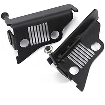 AUXMART Foot Pegs for 1997-2006 Jeep Wrangler TJ Black - Pair (Pack of 2)