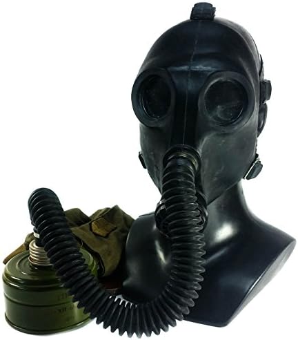 Genuine Original Soviet Russian Child Gas Mask PDF-2sh with hose Black USSR face mask Respirator Novelty use deco (Medium)