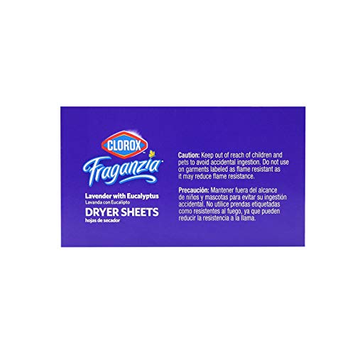 Clorox BB0191 Fraganzia Fabric Softener Dryer Sheets Scented
