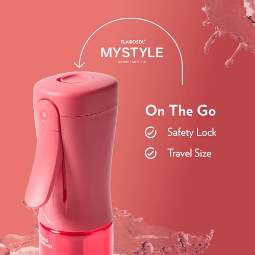 FLAIROSOL MyStyle Small Travel Spray Bottle - Ultra Fine Continuous Water Mist for Face, Hairdressing, Salon, Cleansing, Beauty, Toners, Hydration and Makeup