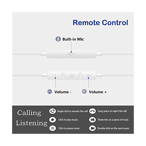 USB-C-Earphones-Magnetic-USB-Type-C-Earphone-in-Ear-Wired-Earbuds-Headphones-HiFi-Stereo-with-Mic-and-Volume-Control-for-Pixel-2345-Samsung-S20-S21-Note10-Huawei-P30-Pro-and-Pad-Pro USB C Headphones, In Ear Magnetic USB C Earphones with Mic Volume Control HiFi Stereo USB C Earbuds for G.oogle Pixel 3…