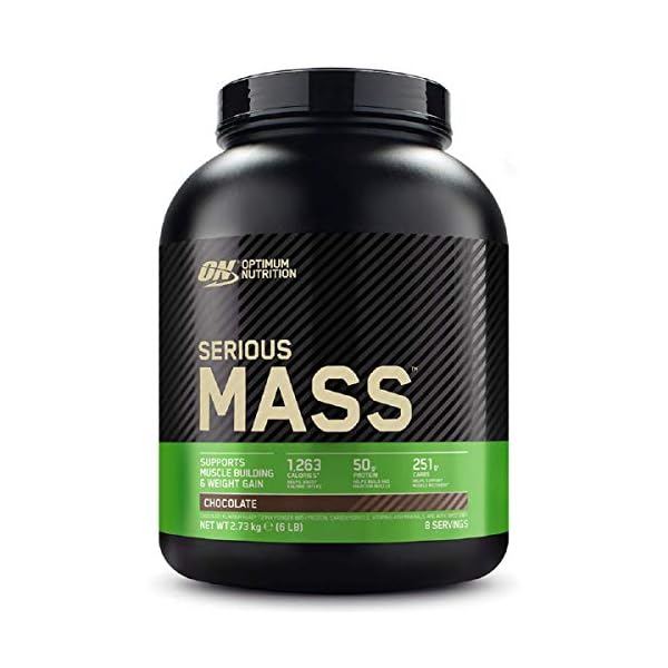 Optimum Nutrition Serious Mass Protein Powder High Calorie Mass Gainer with Vitamins, Creatine Monohydrate and Glutamine…