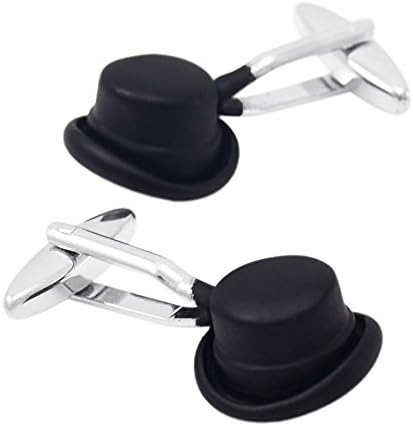 Savoyshi Black Cap Pattern Cute Cufflinks Men Shirt Wedding Bronze Cufflinks With Gift Box