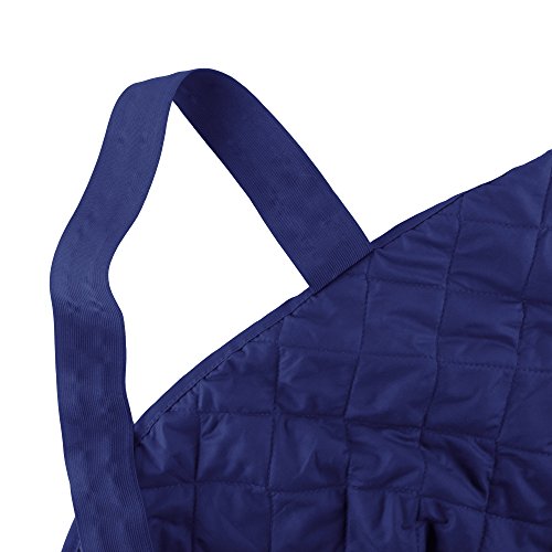 E-Living Store Sofa/Couch Protector, Reversible with Elastic Strap to hold in Place - Navy Blue