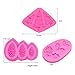MoldFun 3-Pack Christmas Tree/Pine Cone/Holly Leaf Silicone Mold for Fondant Chocolate Candy Gum Paste Polymer Clay Resin Kitchen Baking Sugar Craft Cake Cupcake Decorating Tools