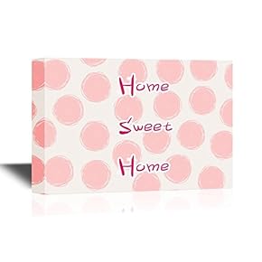 Canvas Print Art - Home Sweet Home Quotes Wall Art - Gallery Wrap Quotes Modern Home Decoration | Ready to Hang - 12x18 inches