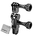 Gurmoir Aluminum Alloy 360 Degree Rotation Ball Joint Mount Swivel Arm Mount For Gopro HERO 7/Hero 6/Hero 5/HERO (2018)/ 5 4 Session/ Hero 4 3/ YI and More Action Cameras