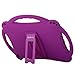 TopEsct Kids Case for iPad 6th/5th Generation, Silicone Shockproof Case for New iPad 2017/2018 9.7 inch with Tempered Glass Screen Protector and Strap, Cover for iPad Air & Air 2