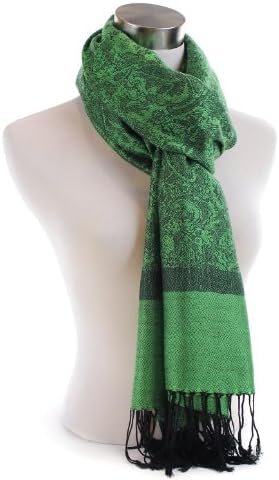 Classic Paisley Two Tone Pashmina Wrap Shawl Scarf