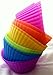 Silicone Baking Cups (Set of 12 Colorful Packs) By Chelsydale's Kitchen